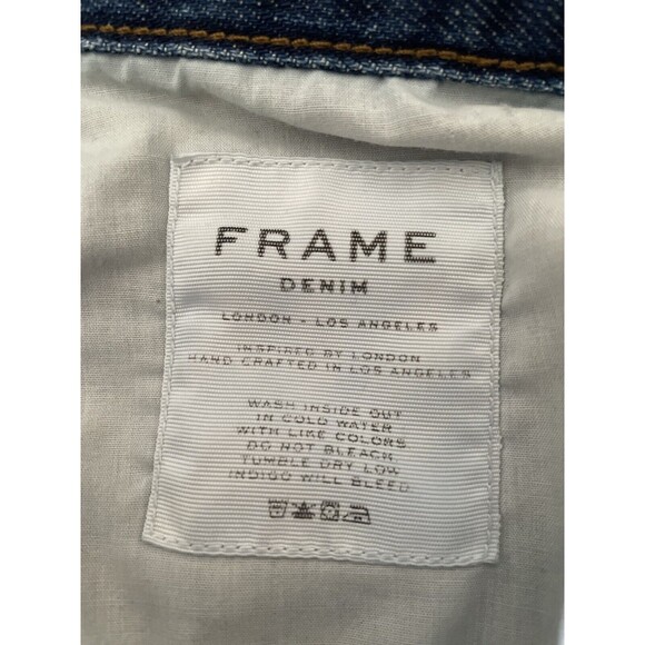 Frame Denim High Rise Distressed Tamarack Jeans Size 24 Inseam 31 - Picture 6 of 9